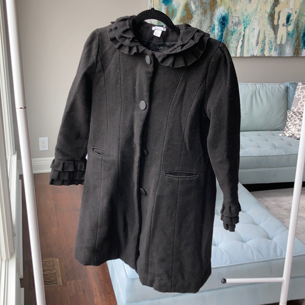 Black, children’s event coat